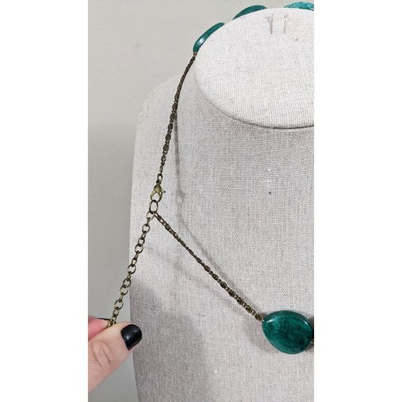 Vintage Beaded Chunky Plastic Necklace - Picture 3 of 4